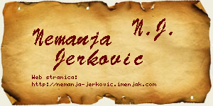 Nemanja Jerković vizit kartica